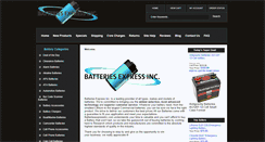 Desktop Screenshot of batteriesexpressinc.com